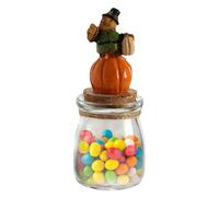 Bocal à Bonbons Effrayant - Récipients de Stockage Alimentaire - Pot de Stockage Décoratif Halloween pour Bonbons Chocolat Biscuits à Utiliser sur Table à Manger en Salle de Classe ou en Fête