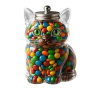 Bocal à bonbons pour animaux de compagnie | Adorables bocaux hermétiques en forme d'animal | Boîte de rangement alimentaire avec couvercle | Joli récipient hermétique pour biscuits, bonbons, dosettes
