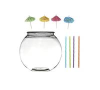 Bocal à Cocktail & 8 Accessoires "Festif" 2,8L Transparent
