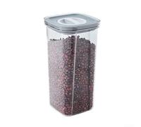 Bocal à collation rotatif hermétique - Distributeur de noix - Récipient à céréales et aliments secs - Boîte de rangement transparente pour friandises pour animaux domestiques - Support pour le
