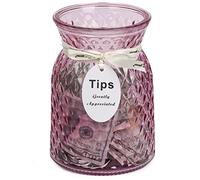 Bocal à conseils pour barman, grande bouteille en verre pour salles de concert, café, bar, musicien, tirelire multifonction (bordeaux)