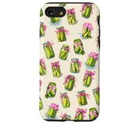 Bocal à cornichons avec nœud Rose Coque pour iPhone SE (2020) / 7/8