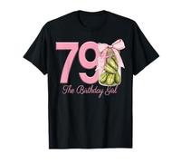 Bocal à cornichons avec nœud Rose pour 79e Anniversaire de Fille T-Shirt