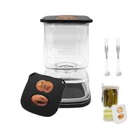 Bocal à cornichons avec passoire, récipient à cornichons en verre de 1000 ml avec passoire, pot à cornichons à l'envers pour Kimchi câpres olives, conteneurs de conservation des aliments avec