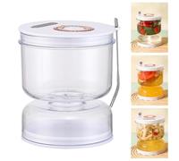 Bocal à cornichons de 765,4 g avec filtre à rabat étanche et hermétique - Séparateur de jus de cornichon humide et sec pour olives/cornichons ou cornichons tranchés