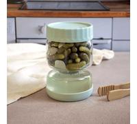 Bocal à cornichons en verre avec séparateur Pebbly