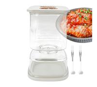 Bocal à cornichons - Récipient de fermentation alimentaire, pot de rangement hermétique de 10 cm avec couvercle durable, accessoire de cuisine multifonction pour farine, sucre, café, salade, bonbons