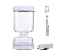 Bocal à cornichons secs et humides - Distributeur de cornichons - Pot à concombre pour séparateur de cuisine