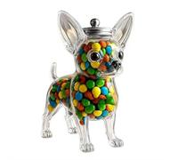 Bocal à goûter en forme de bouledogue français, joli récipient hermétique avec couvercle, bocal à bonbons pour chiens, pour biscuits, dosettes de café, friandises pour animaux domestiques, décoration