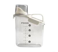 Bocal à nourriture anti-poussière pour chien conçu pour une fraîcheur durable, avec poignée pratique (blanc)