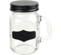 Bocal à poignée et couvercle hermétique - 10 cl - Noir Noir G