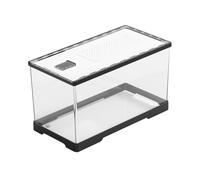 Bocal à Poissons Transparent pour Aquarium, Petit Aquarium en Acrylique avec Trou de Drainage inférieur for Poissons Betta, crevettes, Poissons Rouges, Taille Moyenne
