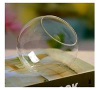 Bocal à Poissons Transparent pour Aquarium, Vase Rond en Verre biseauté de Style européen, créatif, Exquis et esthétique, décoration de Maison à la Mode, réservoir d'aquarium Artisanal(Diameter 8cm)