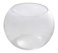 Bocal à Poissons Verre Transparent Aquarium Sphérique pour Poissons Hydroponiques Petit Réservoir pour Bureau Salon pour Goldfish Autres Animaux