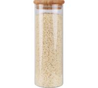 Bocal à provisions Ø 6,6 x 18,5 cm avec couvercle en arbuste 500 ml