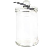 Bocal à provisions 125ml transparent Bocal à provisions verre décoratif Bocal à épices verre à bonbons
