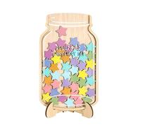 Bocal à Récompenses pour - Jetons Étoiles en Bois, Outil de Gestion du Comportement Positif, Pot d'Incitation aux Bonnes Habitudes | Enseignants en Classe, École à la Maison, Apprentissage