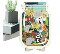 Bocal à Récompenses pour,Système De Récompense En Pot Pour Salle De Classe - Méthode Éducative Thème Animaux pour Routine Quotidienne Apprentissage Propreté Élèves Parents
