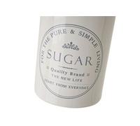 Bocal à sucre rétro en céramique - Hauteur 15.5 cm - Diamètre 10 cm