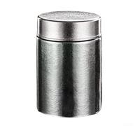 Bocal à thé miniature en titane pur scellé résistant à l'humidité avec couvercle fileté en silicone pour voyage, utilisation en extérieur, argenté, bleu, rose, or (argenté)