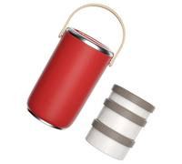 Bocal alimentaire isotherme en acier inoxydable avec compartiment empilable pour étudiants