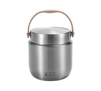 Bocal alimentaire isotherme - Garde les repas chauds ou froids plus longtemps, design à large goulot en acier inoxydable, capacité de 1 200 ml + isolation sous vide, construction durable, étanche et