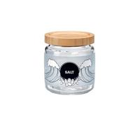 Bocal avec couvercle 0,75 l en bambou décor sel - Bormioli Rocco - Gris - Verre Gris G