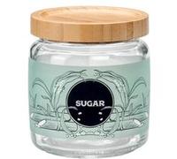 Bocal avec couvercle 0,75 l en bambou décor sucre - Bormioli Rocco - Vert - Verre Vert G