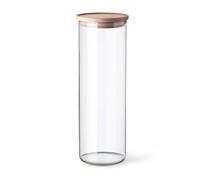 Bocal avec couvercle en bois, contenance 1,8L, dimensions 96/290 mm -verre borosilicate - très haute résistance 5132/LW SIMAX