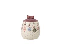 Bocal avec couvercle en grès multicolore Ornamentia