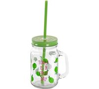 Bocal Avec Couvercle Et Paille, 450Ml, Fruits