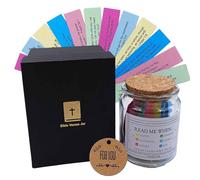 Bocal avec verset biblique pour femme, maman, fille, cadeau religieux chrétien catholique pour l'anxiété, la dépression, les soins des gens, cadeaux pour Noël, anniversaire, retraite, prière, étude