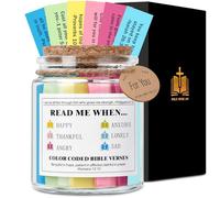 Bocal avec verset de la Bible, cadeau de fête des pères pour mari, cadeau chrétien d'anniversaire, cadeau de Noël pour femme, maman, homme, cadeau de remise de diplôme pour elle, bocal de prière