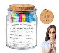 Bocal avec verset du Coran | Bouteille de prière avec versets de confort spirituel | Bouteille de prière avec versets spirituels pour les émotions, les sentiments, l'élévation spirituelle, cadeau