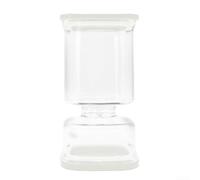 Bocal Carré Plastique 1000ml Séparation Humide Sec(Black) | Design carré compact, séparation sec/humide, 1000ml, plastique , pour idéal cuisine