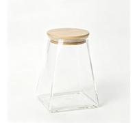 Bocal Conservation Alimentaire Verre Borosilicate(950ml) | Transparent clair, résistance thermique, trapézoïdale stable, pour facile à verser, stockage cuisine organisé