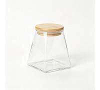 Bocal Conservation Verre Borosilicate 550ml Joint Silicone(350ml) | Verre borosilicate résistant, joint silicone étanche, couvercle pour bois naturel, pour idéal épices thé, 350ml compact