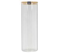 Cook Concept Bocal haut en verre KA4373 Couvercle silicone réutilisable Transparent 2 L