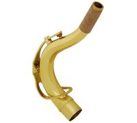 Bocal Courbé pour Saxophone Ténor, 27,5mm, si Bémol, Laiton | Pièce de Remplacement, Finition Argentée, Résistance à Corrosion, pour Réparation et Réglage