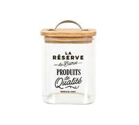 AltoBuy Bocal de 70cl en Verre avec Couvercle en Bambou Style bistrot