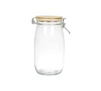 AltoBuy Bocal de Conservation 1,5L en Verre Couvercle Bois