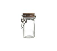 Bocal de conservation 70ml en verre couvercle acacia - -