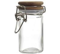 Bocal de conservation 70ml en verre couvercle acacia - - ALTOBUY Transparent