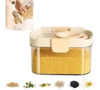 Bocal de conservation avec couvercle à fermeture par pression, bec verseur facile, 3 tailles de récipients à fermeture par pression, couvercle rétractable, empilable pour un gain de place.