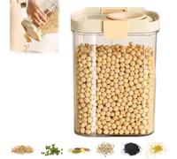 Bocal de conservation avec couvercle à fermeture par pression, bec verseur facile, 3 tailles de récipients à fermeture par pression, couvercle rétractable, empilable pour un gain de place.