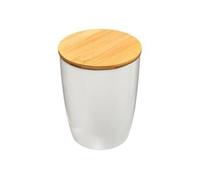 - Bocal de Conservation Bambou 1,5L Blanc & Naturel