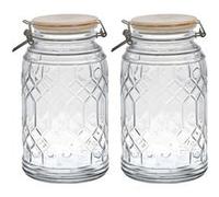 Bocal de Conservation "Bambou" 2,3L Transparent Transparent G