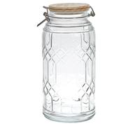 Cook Concept – Bocal de conservation KA5507 – Transparent – Couvercle bambou – 2,7 L