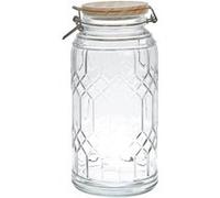 Cook Concept – Bocal de conservation KA5507 – Transparent – Couvercle bambou – 2,7 L