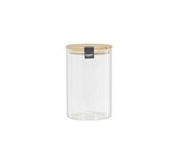 Bocal de Conservation BAMPA 1L Verre Couvercle Bambou Transparent